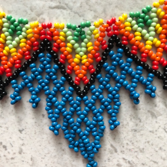 BEADS NECKLACE Handmade From Colombia - Picture 8 of 12